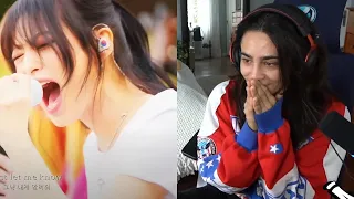 model reacts to ahyeon monster cover song by justin bieber