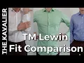TM Lewin Shirt Review Fit Comparison Fitted Super Fitted Tailored