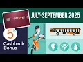 Just Announced Discover 5 Bonus Categories Q3 2025