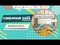 Training Session 2 Introduction to Python Progamming English Codeavour 2022