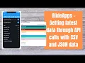 GlideApps - Getting latest data through API calls with CSV and JSON data