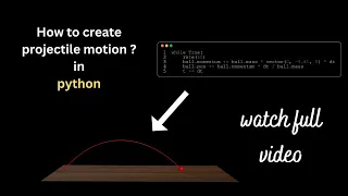 Projectile motion in python Vpython 43