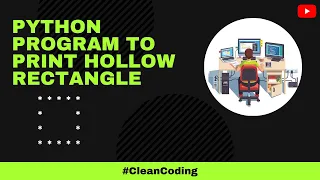 Hollow Rectangle Star Pattern Python Program Python Guy