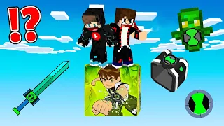 ماين كرافت عشت 24 ساعة على بلوكة حظ بين تين ولكن الحظ أسطوري 