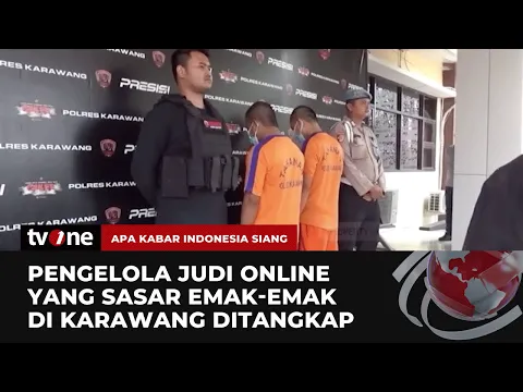 Polisi Tangkap Bandar Judi Online Sasar Emak-Emak di Karawang
