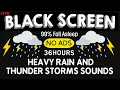 Defeat Insomnia in 3 Minutes - Heavy Rainstorm for Better Sleep Tonight
