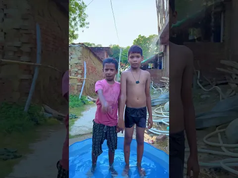 Maa ne banaya swimming pool 🥰￼#shorts