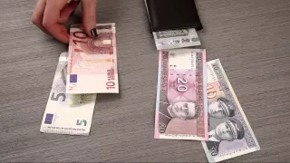 litas Lits Changeover Euro Exchange 2015 Lithuania Coins Banknotes January