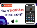 How to social share in react native in Hindi