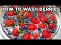 How to Wash Berries Keep Them FRESH