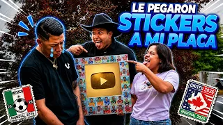 LE LLENAMOS LA PLACA DEL MILLÓN A MI HERMANO CON ESTAMPAS DEL MUNDIAL 😱