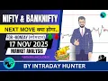 Nifty \u0026 Bank nifty | SENSEX Analysis | Prediction For 17 NOV 2025