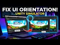 How to Fix UI Orientation in the Unity Simulator genzunitydev