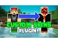 CUSTOM SKINS Minecraft Plugin Tutorial