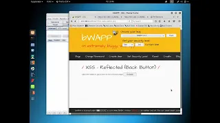 A3 XSS - Reflected Back Button Level Low