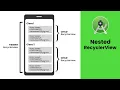 How to Develop Nested RecyclerView Programmatically Android Kotlin Tutorial