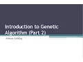 intro to genetic algorithm part 2