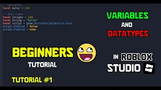 ROBLOX STUDIO LUA Beginners Tutorial Variables and Datatypes