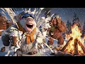 A slight variation of Bigfoot and Yeti hitting the slope