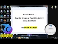 C Tutorial How to Create a Text File in C using CodeLite