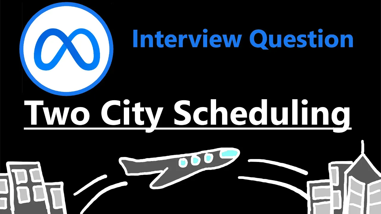 Two City Scheduling - Leetcode 1029 - Python - YouTube thumbnail