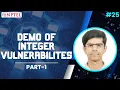 Demo of Integer Vulnerabilities Information Security 5 Secure Systems Engineering