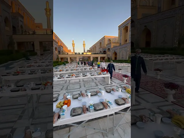 ⁣كرمٌ يفيضُ على الزمانِ عطاءؤهُ من صحنِ فاطمةٍ إلى الزوّارِ