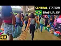 4K Walk in busy Central Station in Brasilia city capital of Brazil - Distrito Federal 2021
