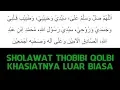 Sholawat Thobibiyah (Sholawat Thobibi Qolbi) teks arab dan artinya