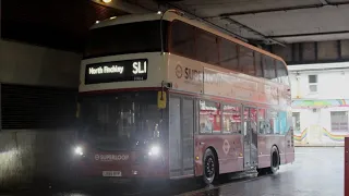 Full Route Visual London Bus Route SL1 North Finchley - Walthamstow Central