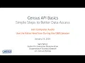 Census API Basics Simple Steps to Better Data Access