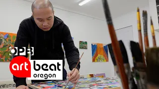Portland artist Ralph Pugay’s colorful paintings explore the absurdities of life | Oregon Art Beat
