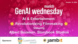 AI & Entertainment: Revolutionizing Filmmaking — Albert Bozesan at GenAI Wednesday Munich
