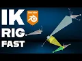 How to Set Up a Fast Inverse Kinematics IK Rig in Blender Beginner Rigging Tutorial