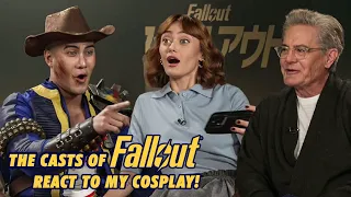 FALLOUT CASTS REACT TO MY COSPLAY! Interview with Ella Purnell and Kyle Maclachlan in Tokyo, Japan