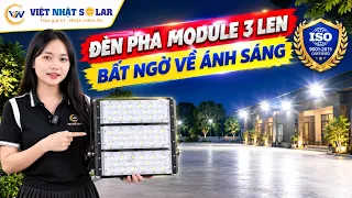 Đèn năng lượng mặt trời - bất ngờ về ánh sáng pha module 3 len.