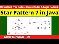 Star Pattern 7 - Program with best Logic explanation in Java by Code Spark