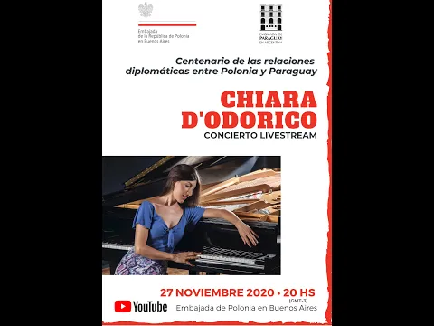 Concierto de Chiara Du2019Odorico - Centenario de las Relaciones Diplomu00e1ticas entre Polonia y Paraguay