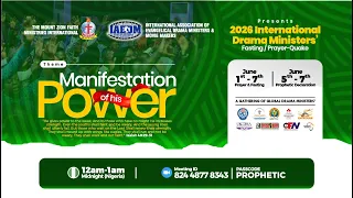 iaedm drama ministers prayer quake prophetic declaration 6th june 2026