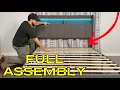 Allewie Vertical Tufted Bed Frame Full Assembly