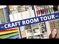 Craft Room Tour 2024 AMAZING Organization Ideas with IKEA and Amazon