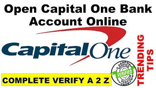 How To Open Capital One Bank Account Online USA Bank Setup Online