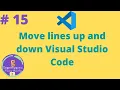 15 Move lines up and down Visual Studio Code