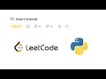 Insert Interval Leetcode Python