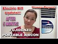 ELECTRIC BILL UPDATE after using FUJIDENZO PORTABLE AIRCON in 5 Months Irene Nicer