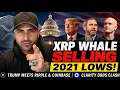 XRP WHALE SELLING COLLAPSES TO 2021 LOWS TRUMP MEETS RIPPLE COINBASE AS CLARITY ODDS CRASH