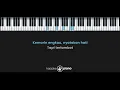 Merasa Indah – Tiara Andini (KARAOKE PIANO - FEMALE KEY)
