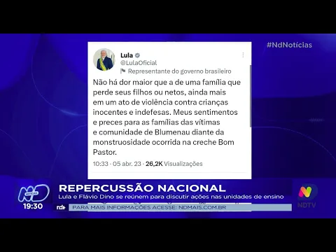 Repercussão nacional: Lula e Flávio Dino se reúnem para discutir ações nas unidades de ensino