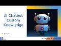 How to Create an Open Ai Chatbot Custom Knowledge GPT Chatbot Tutorial AI Chatbot openai