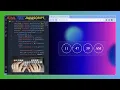 ASMR Programming - Digital Clock in Javascript with glassmorph UI